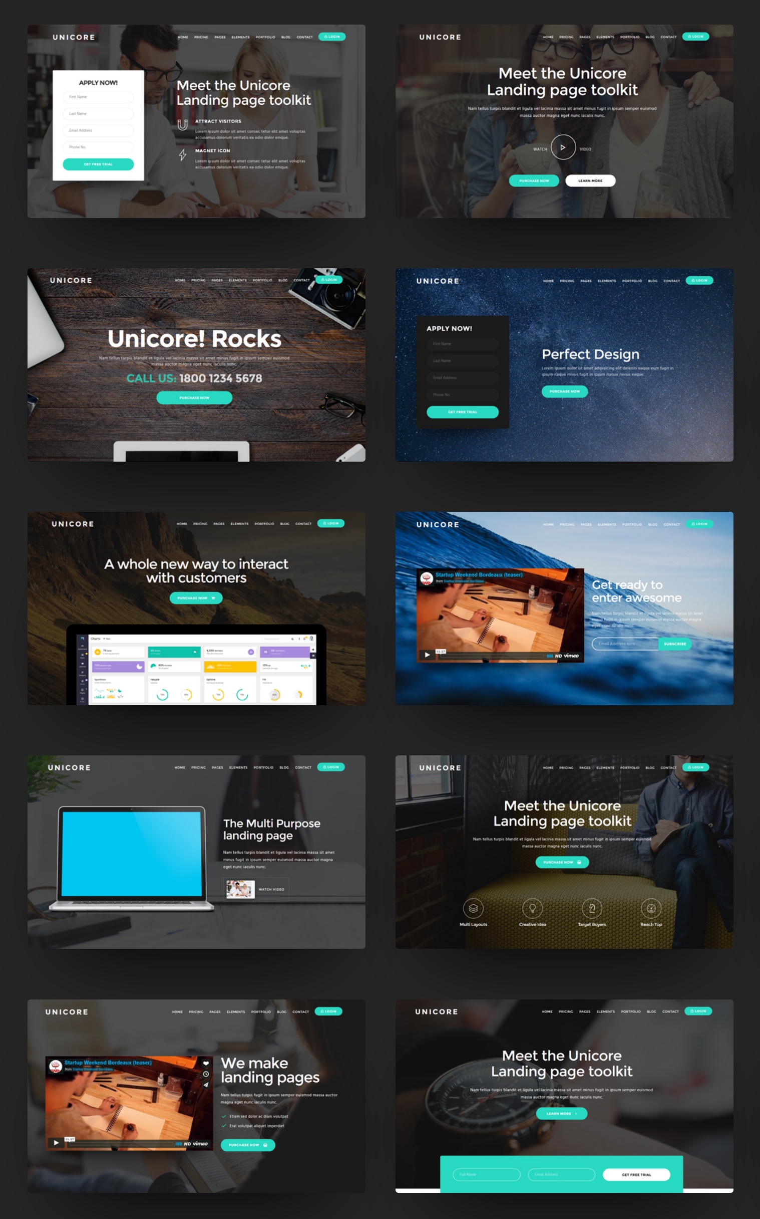 Free Bootstrap Color Theme Template